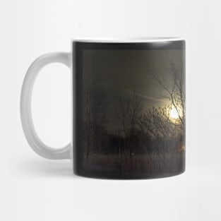 Dark Winter Full Moon Night Mug